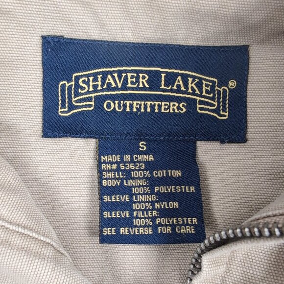 Vintage 90s Men's Beige/Tan Jacket Carpenter Shaver Lake Outfitters, Size Small - Picture 4 of 9